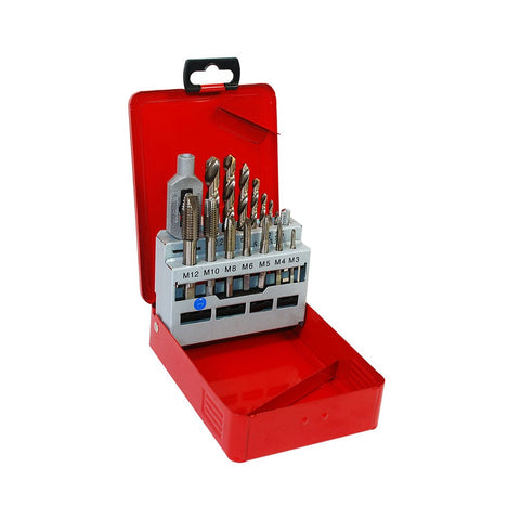 Threaded pin and drill bit set 15-pcs.